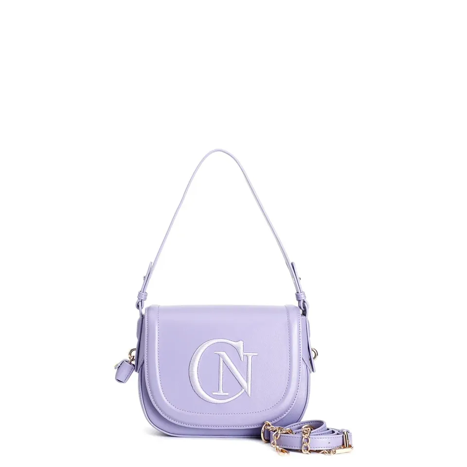CafèNoir Tracolla Pattina Borsa Indaco Logo Lucchetto