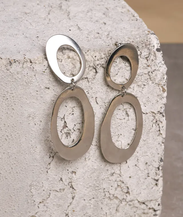 Figus Zen Double Silver orecchini argento pietre