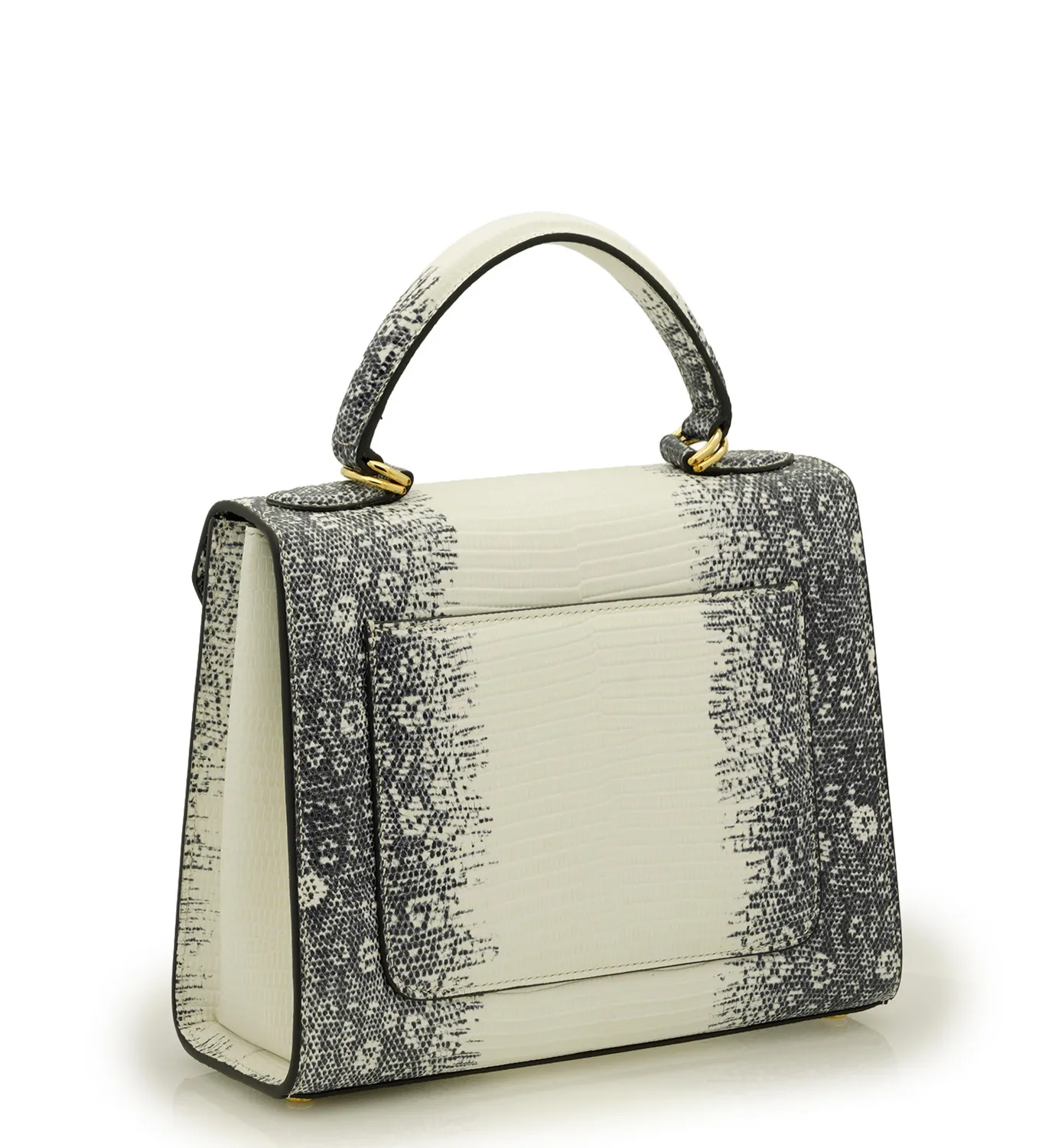 Cardinal Milano First Lady Grey Lizard borsa a mano grigia