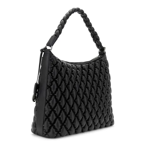 CafèNoir Sacca Donna Nappa Nera Intrecciata
