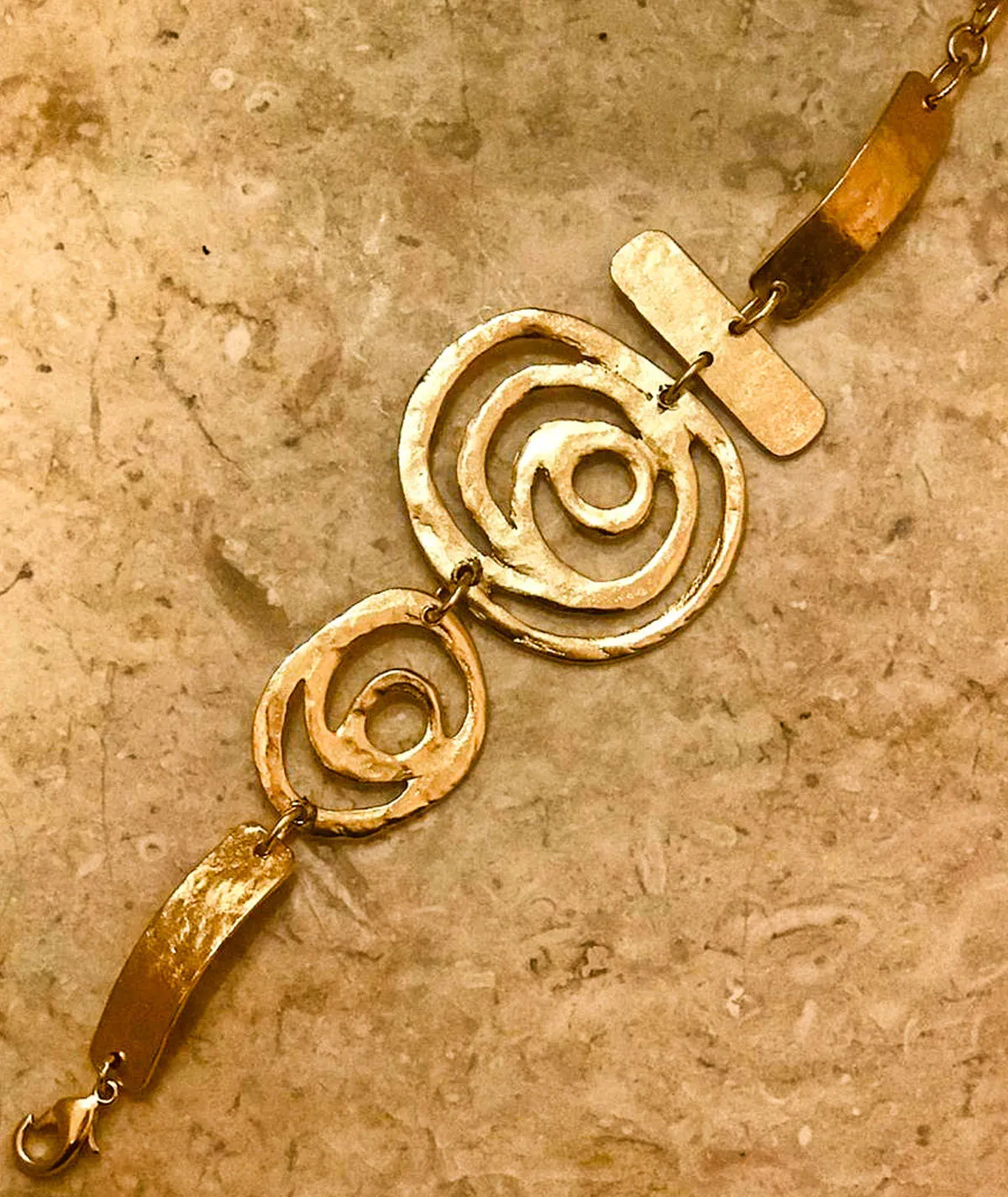 Figus Geomix Gold bracciale regolabile oro