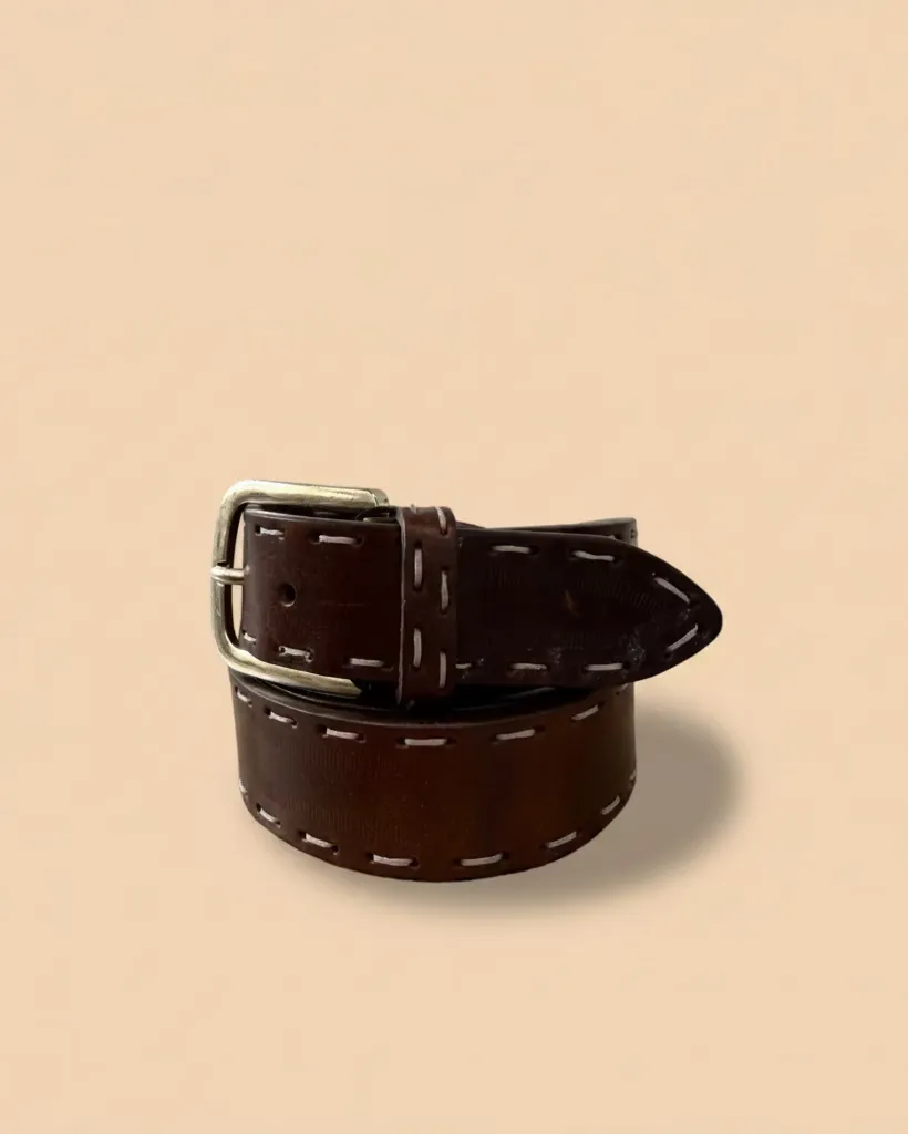 Figus cintura uomo classica marrone cuoio 95-110