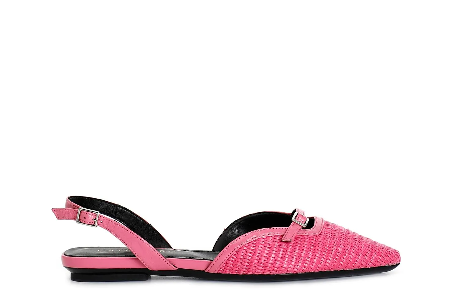 CafèNoir Slingback Paglia Intrecciata Décolleté tacco basso