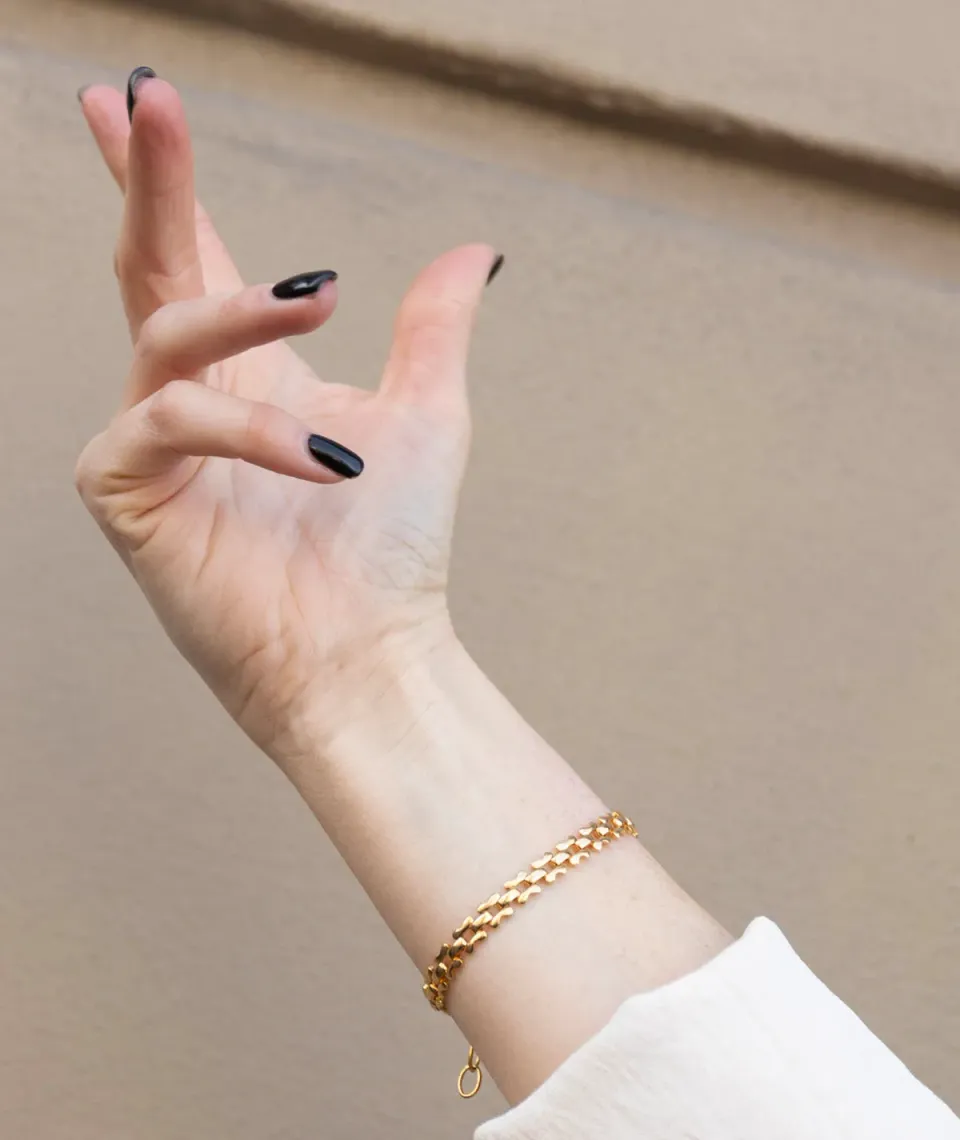 Figus Carrè Small Gold bracciale oro anallergico