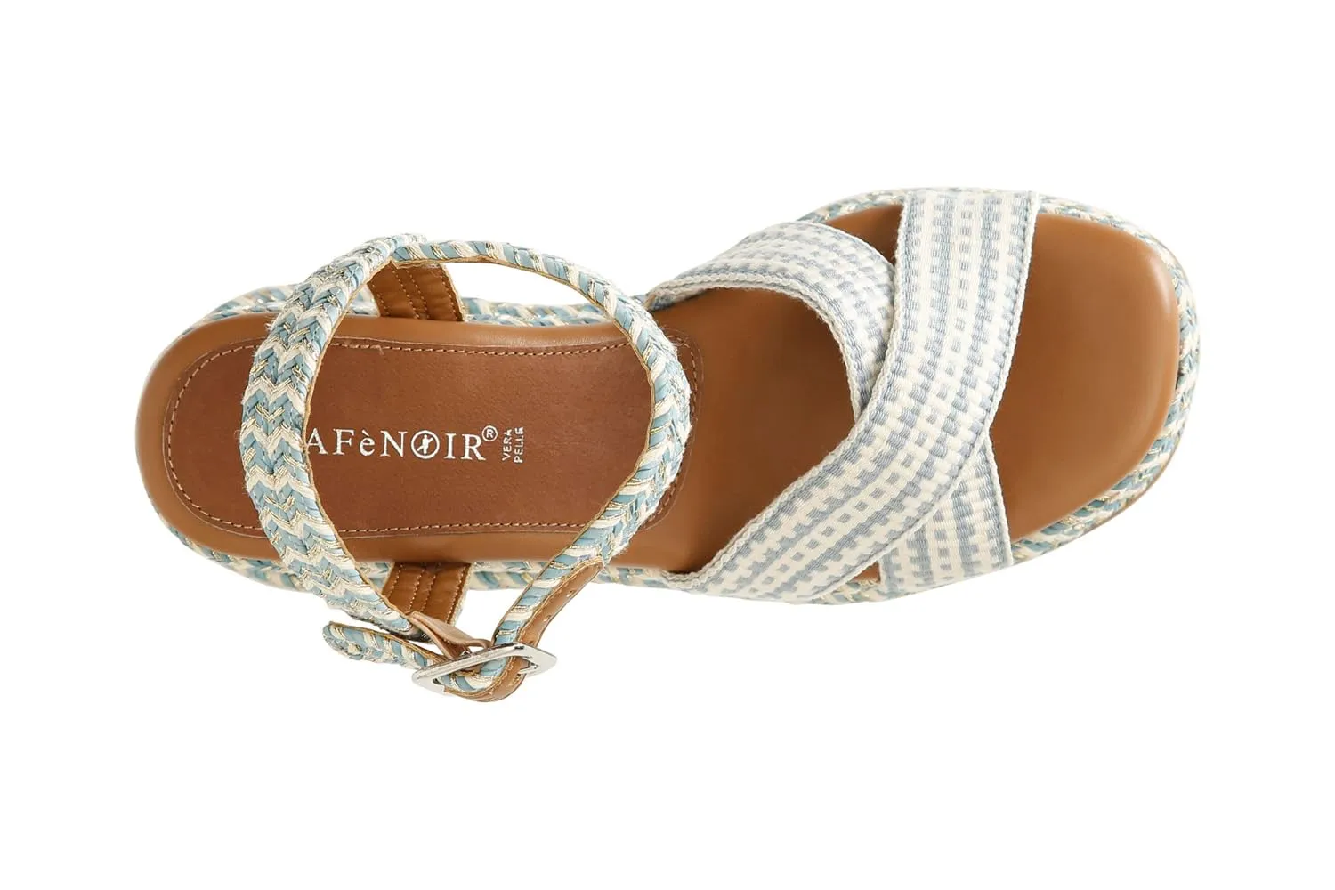 CafèNoir Sandali Zeppa Tessuto Etnico Donna 39 EU