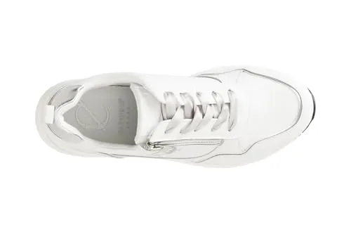 CafèNoir Sneakers Running Donna Pelle Bianca Zip