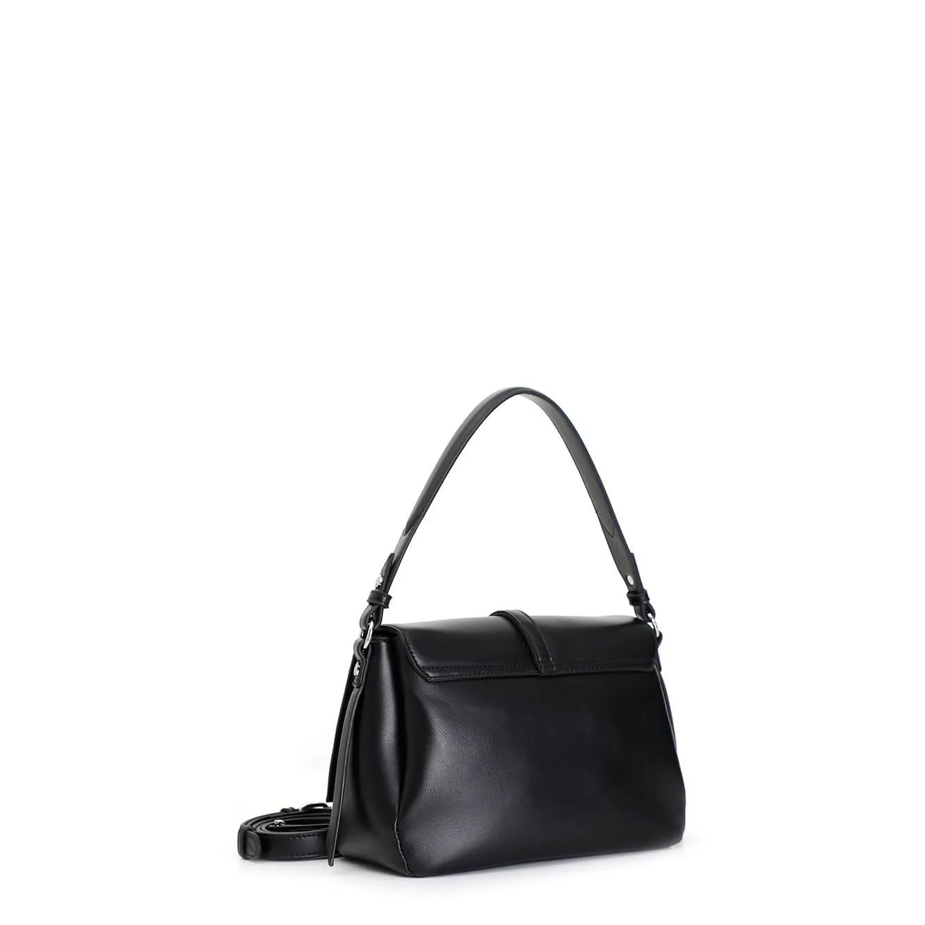 CafèNoir Pattina Lettering Borsa a Spalla Nera