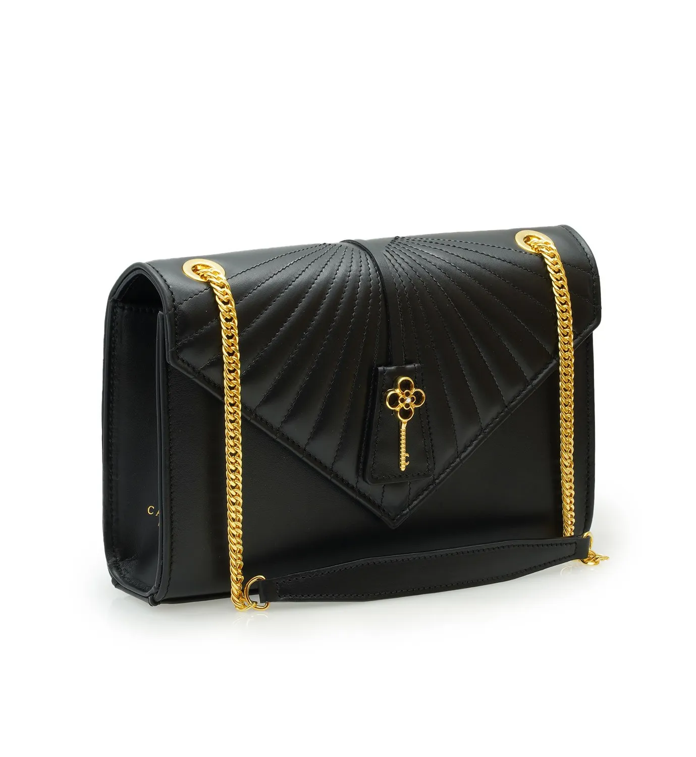 Cardinal Milano Milady Black borsa spalla vitello nero