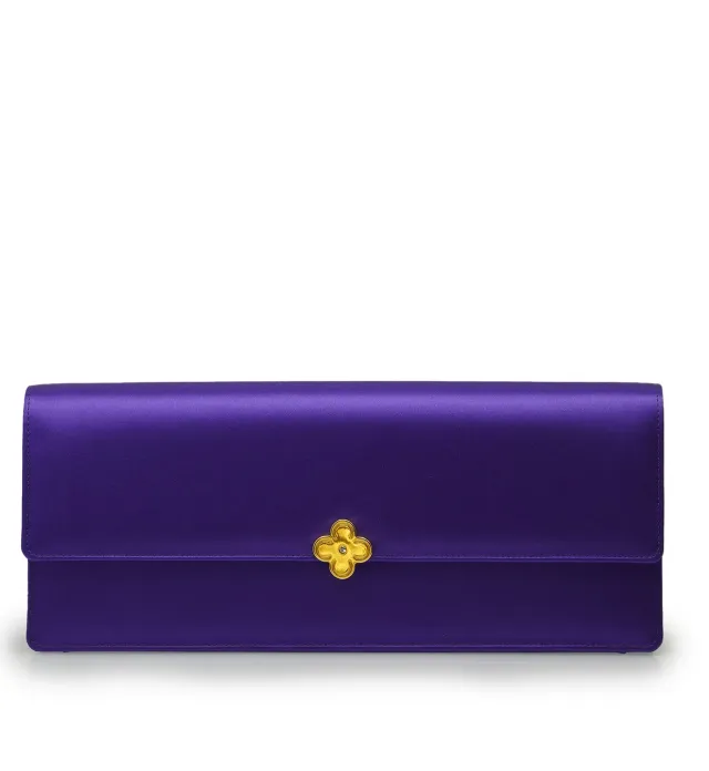 Cardinal Milano Time 22 pochette seta viola