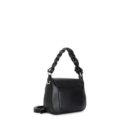 CafèNoir Borsa Pattina Nera Manico Intrecciato Logo