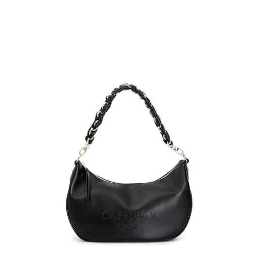 CafèNoir YC0711 sacca nera similpelle catena