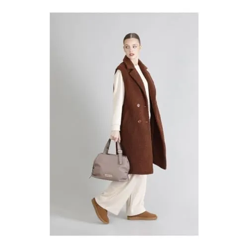 CafèNoir Bauletto M005 manico fibbia borsa taupe