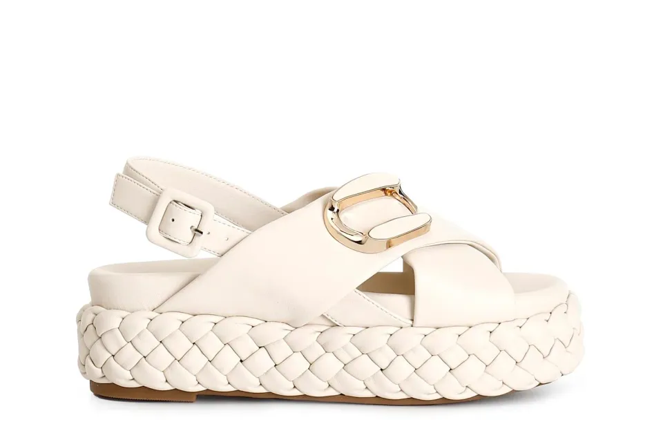 CafèNoir Sandali Incrociati Treccia Donna 39 EU