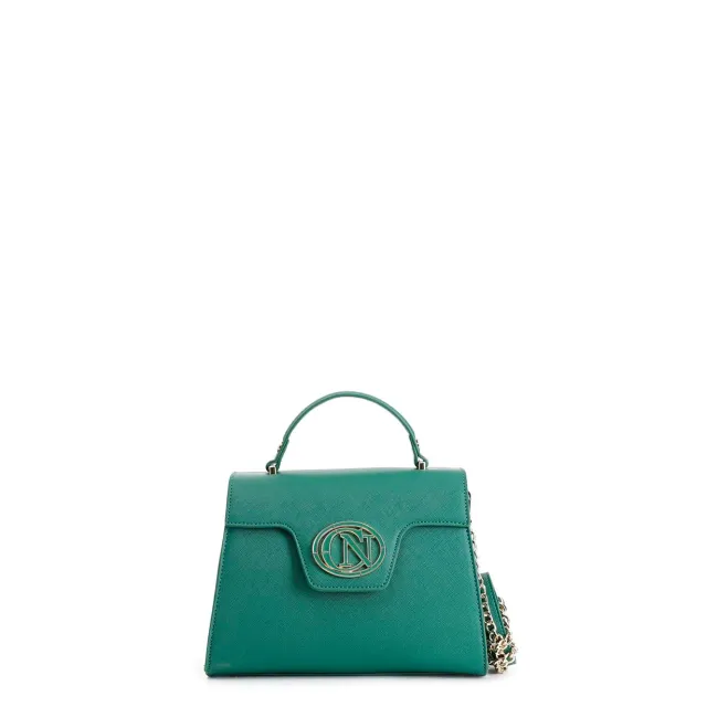 CafèNoir Borsa Saffiano Pattina Logo Ovale Calamita