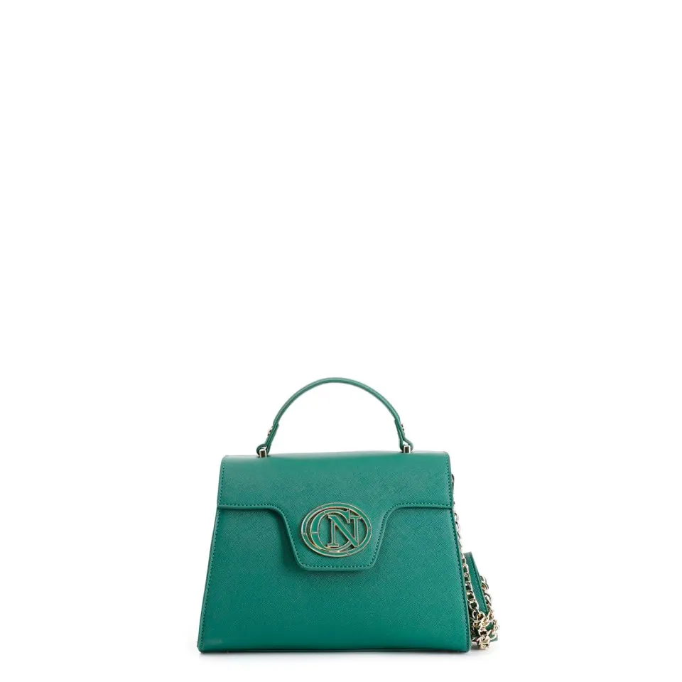 CafèNoir Borsa Saffiano Pattina Logo Ovale Calamita