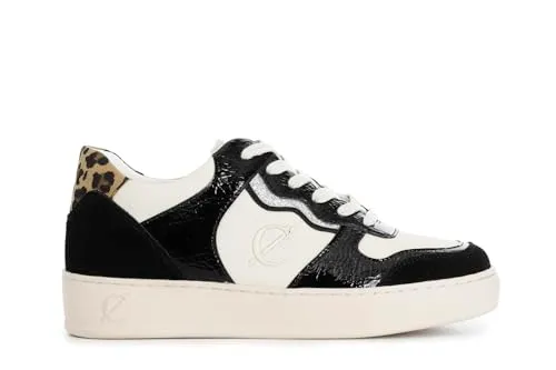 CafèNoir Sneakers Donna Naplak Nero Beige 39 Glitter