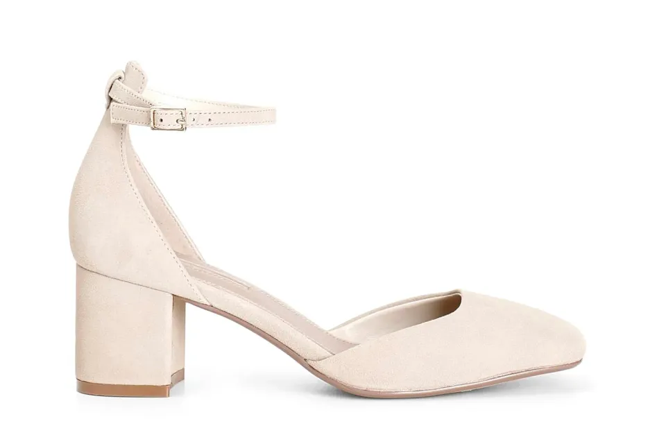 CafèNoir Décolleté camoscio beige 38 tacco 5,8 cm
