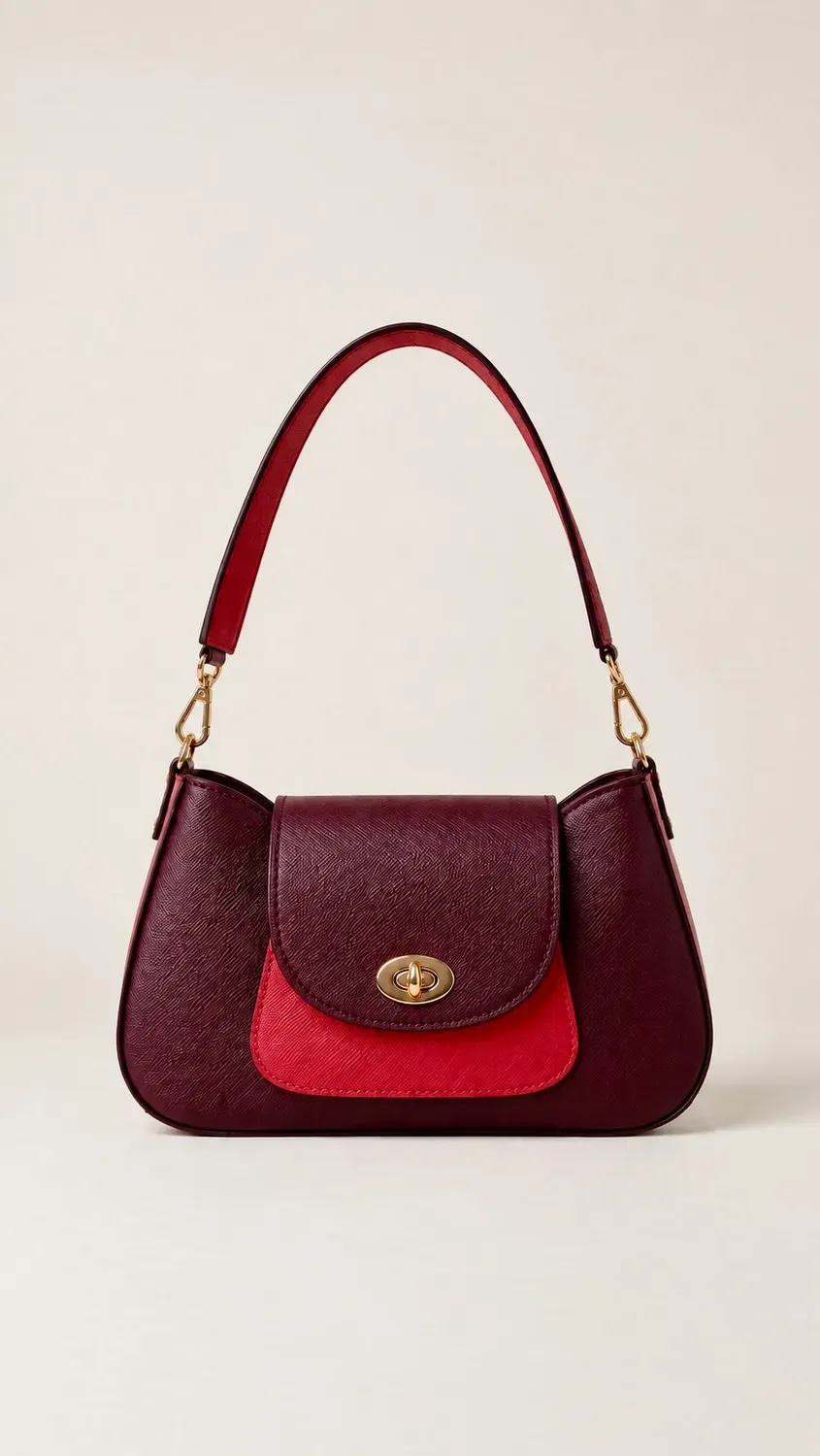 Figus Moon Bag borsa pelle bordeaux rosso