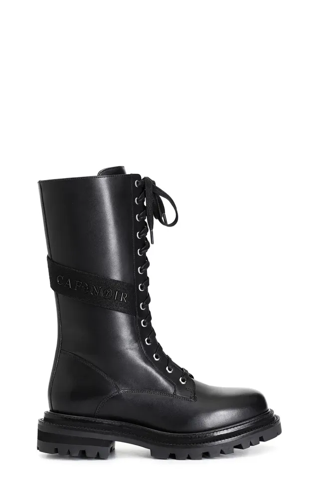 CafèNoir C1FC1105 Stivaletti Donna Pelle Nero Lacci