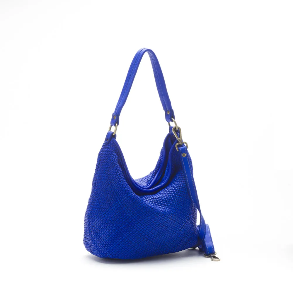 La Via Firenze Butter V144 borsa spalla pelle intrecciata