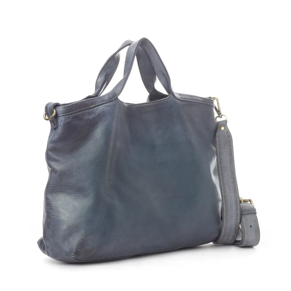 La Via Firenze Unique U007 Ula borsa mano denim pelle