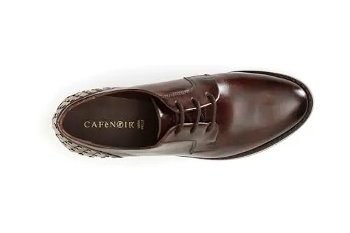 CafèNoir Derby Donna in Pelle Moro con Borchie