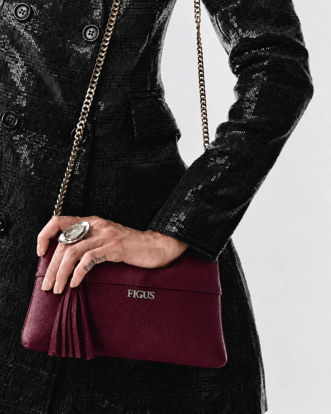 Figus OneZip pochette pelle arancione morbida