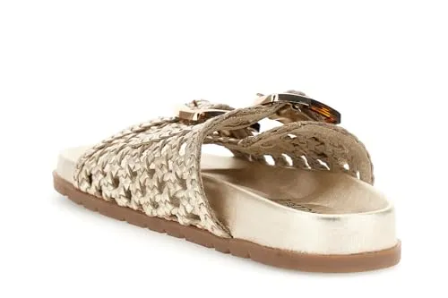 CafèNoir Ciabatta Pelle Intrecciata Donna Fibbie