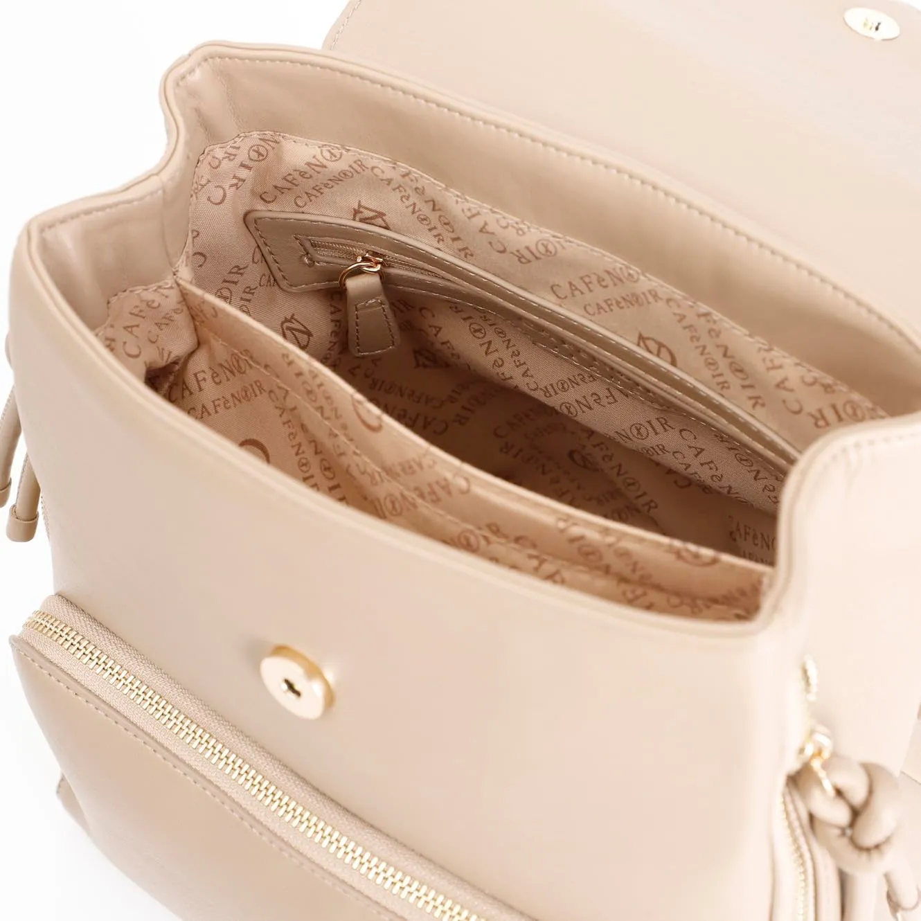CafèNoir BJ0701 Zaino Donna Nocciola Ecopelle
