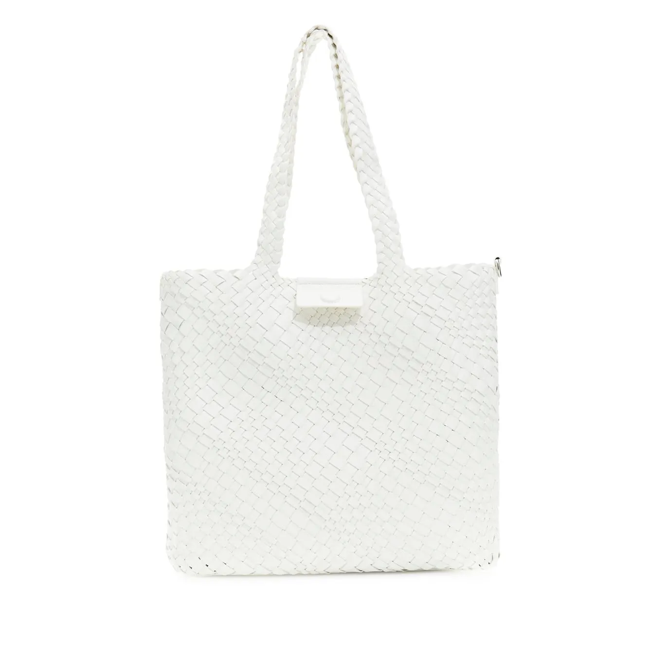 CafèNoir shopping bag reversibile intrecciata multicolor