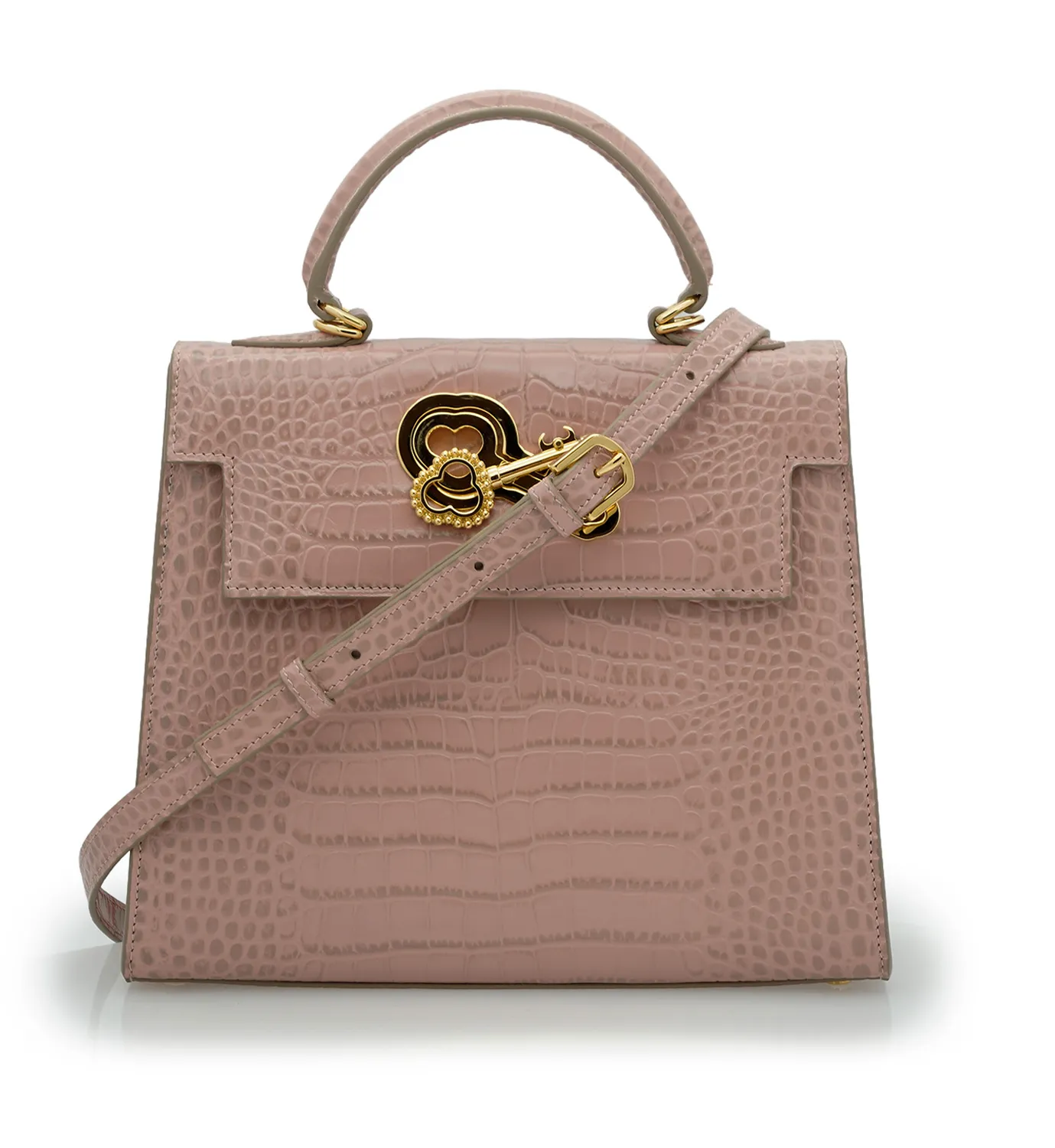 Cardinal Milano Lady Cardinal Tea Rose borsa pelle rosa cocco