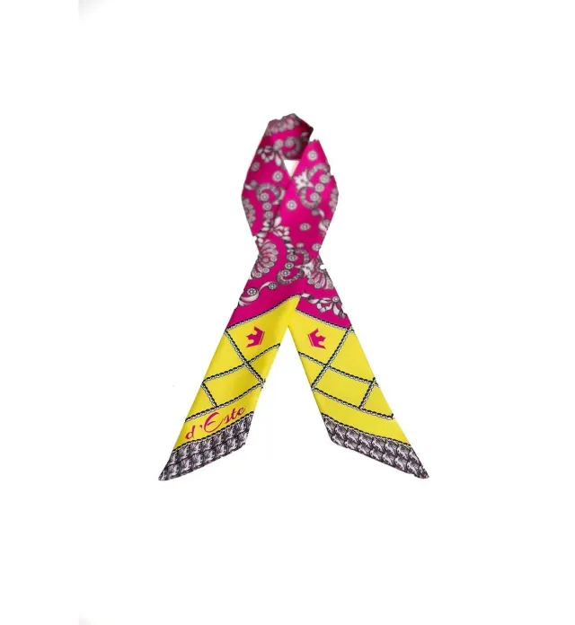 Cardinal Milano foulard seta fuxia twill