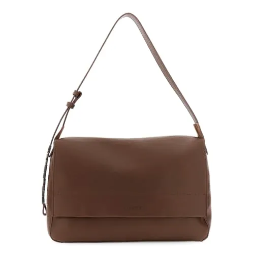 CafèNoir Morbida Pattina Borsa a Spalla Marrone