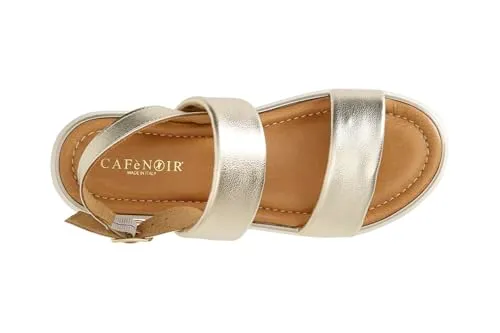 CafèNoir Sandali Donna Doppia Fascia Effetto Laminato