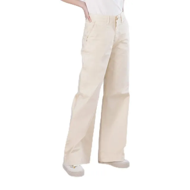 CafèNoir Wide Leg Tinto Capo Pantaloni Sabbia