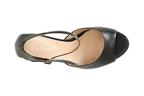 CafèNoir Sandalo Donna Pelle 38 EU Laccio Caviglia Tacco 8,5 cm