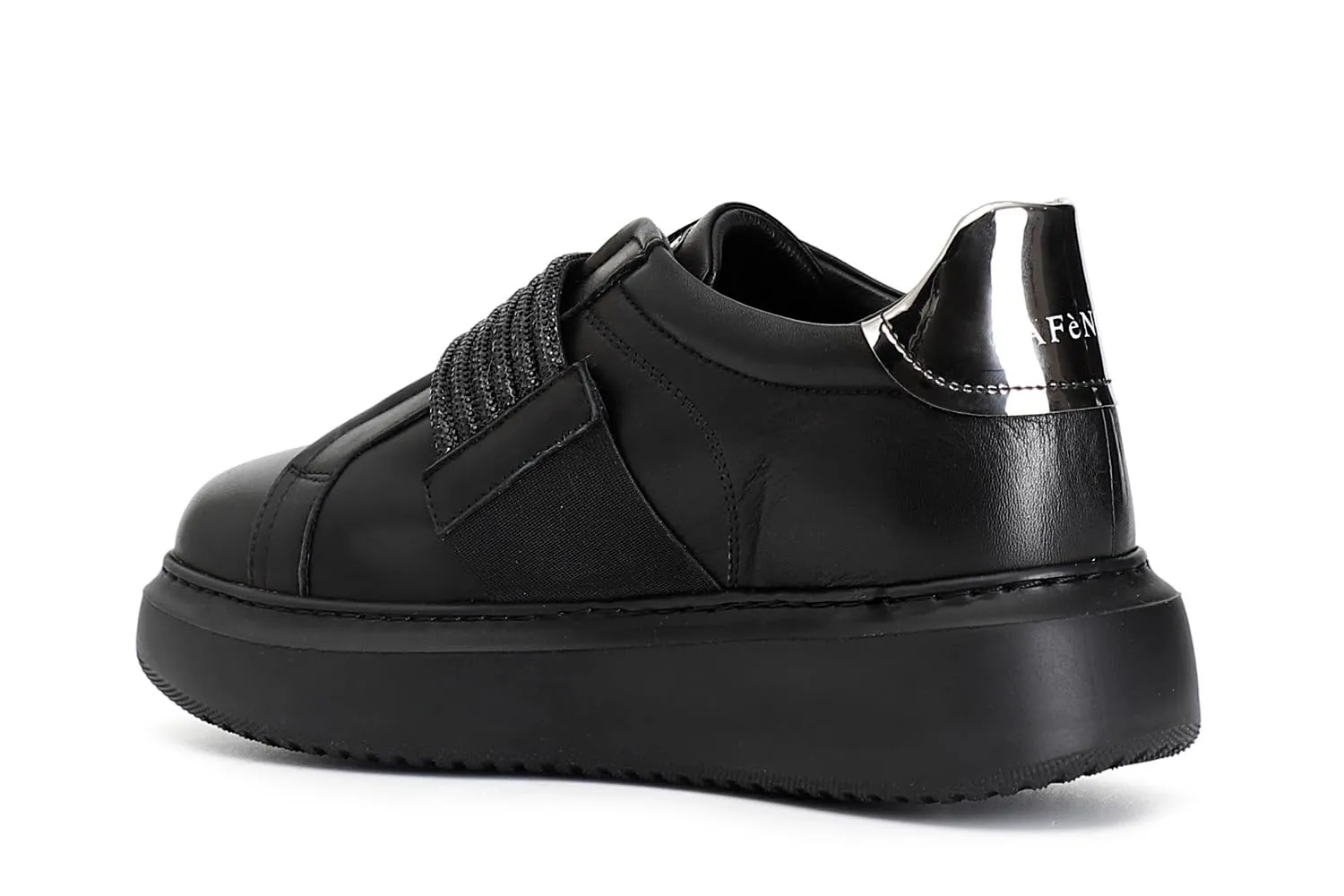 CafèNoir Sneakers Pelle Strass Donna Bianco