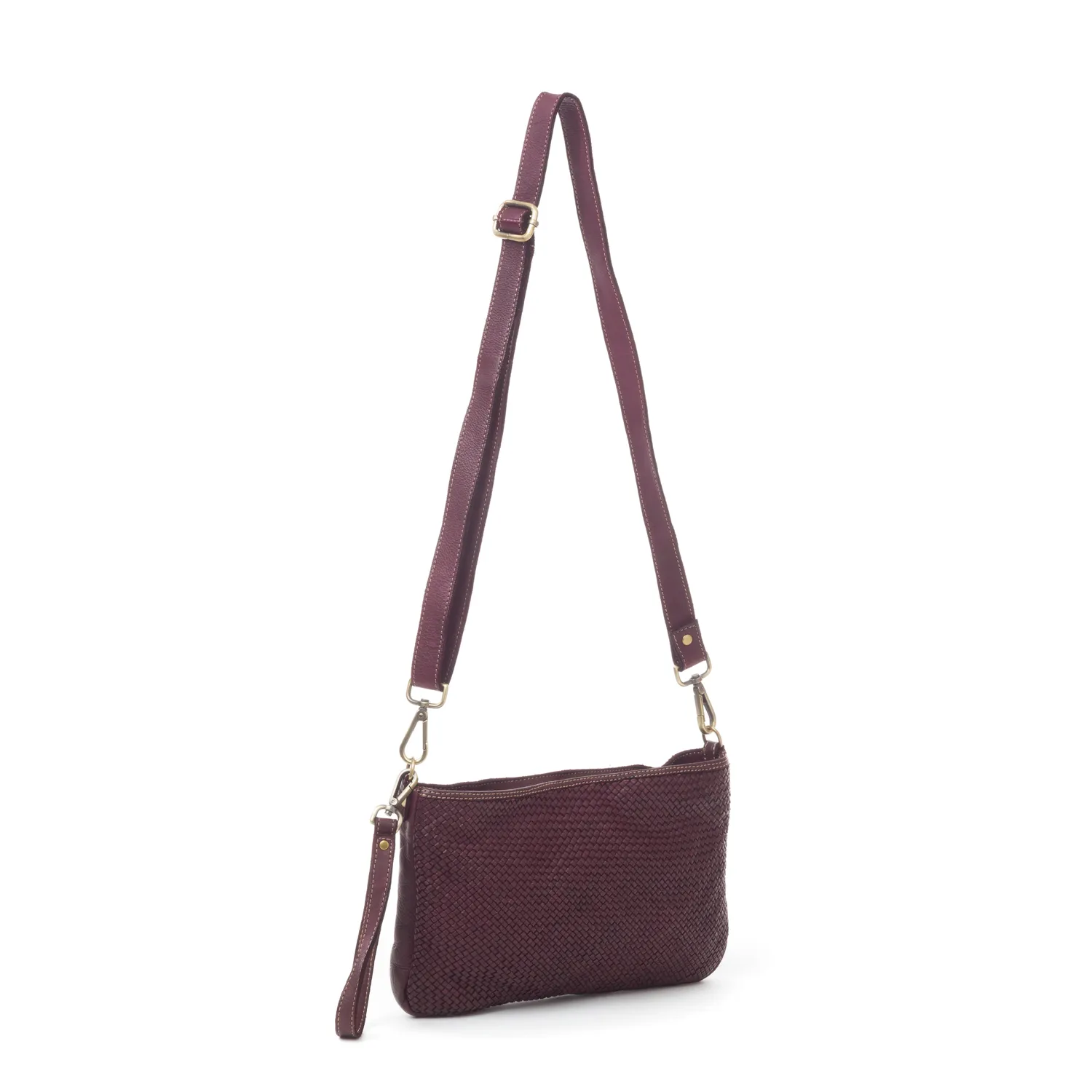 La Via Firenze V047 tracolla donna pelle intrecciata