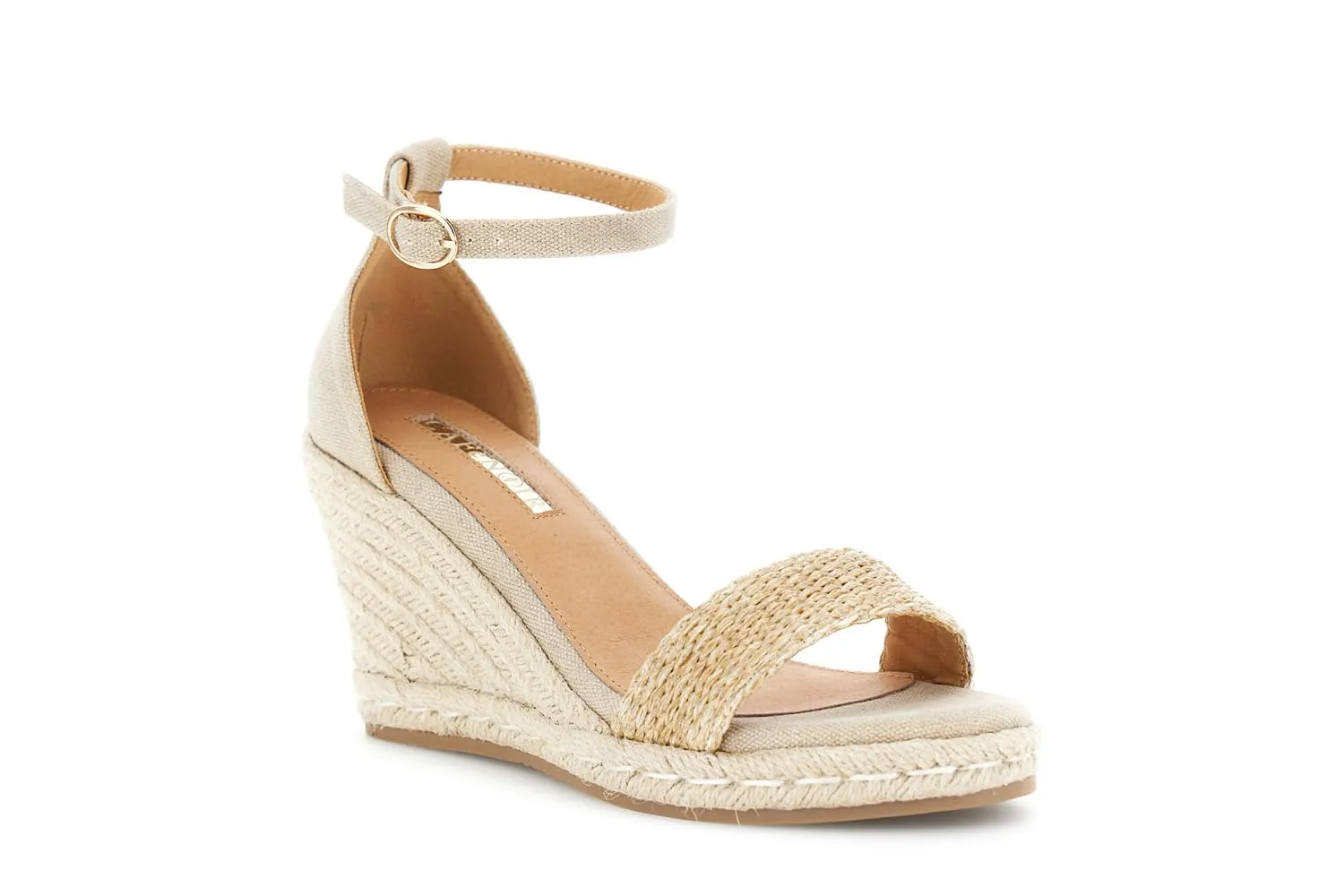CafèNoir Sandali Zeppa Corda Camel Soletto Pelle