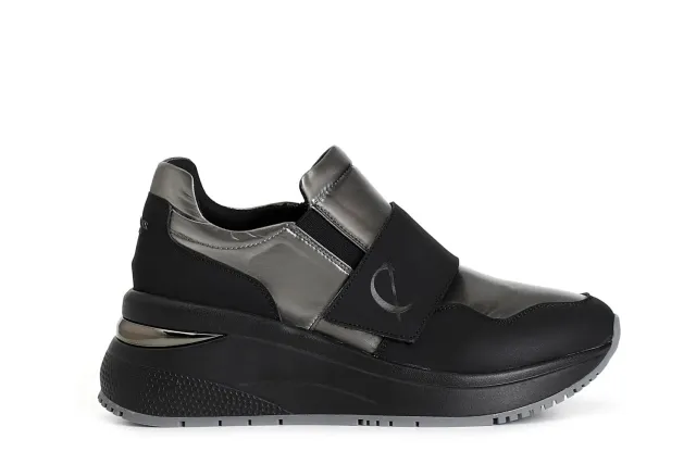 CafèNoir Slip-on Donna Nylon Nero Antracite 39 EU