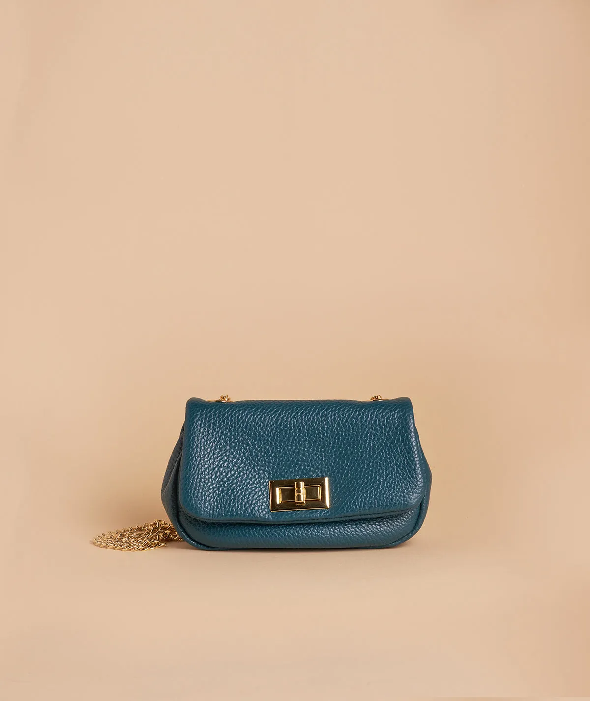Figus NotSoMicro Bag minibag pelle catena oro