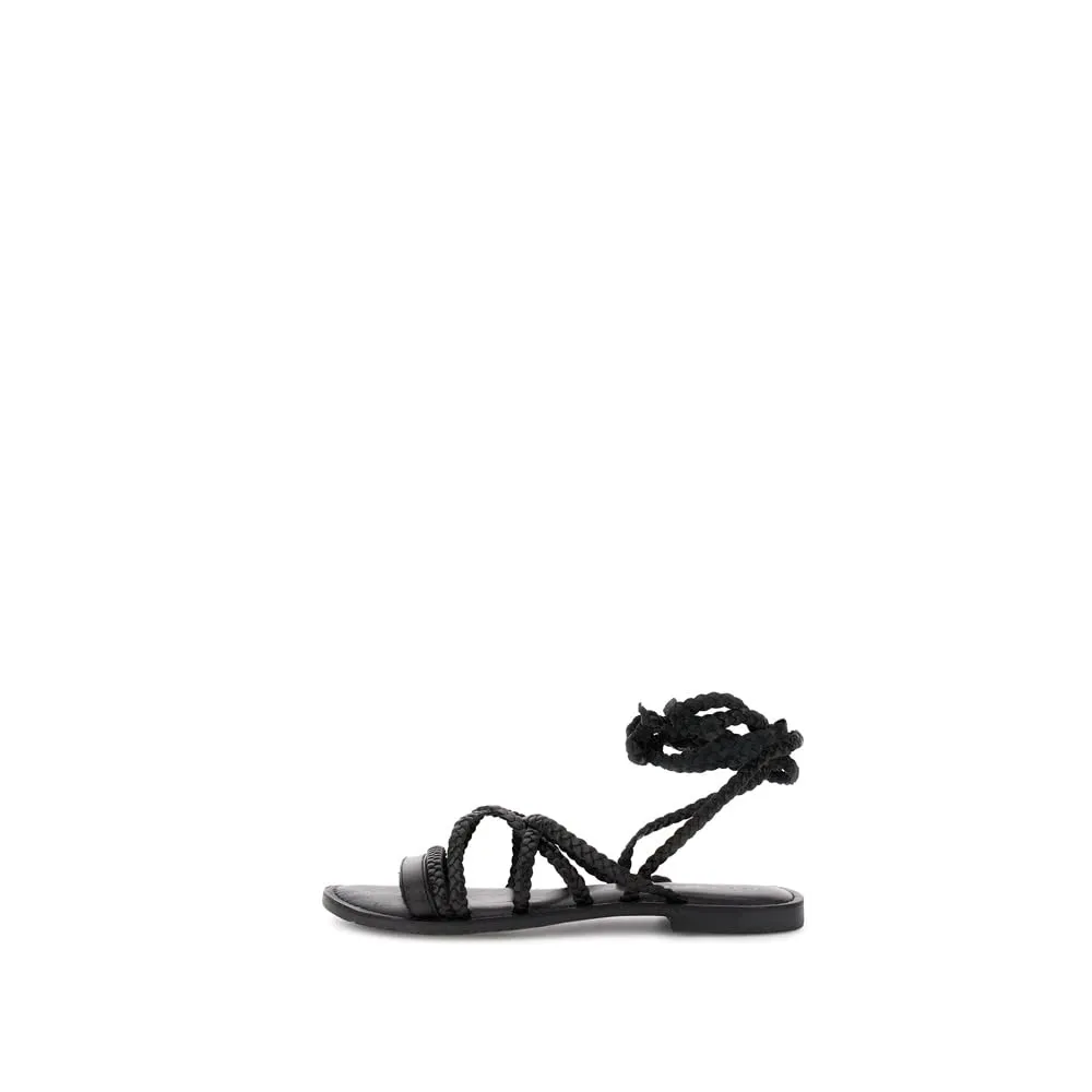 CafèNoir Sandali Pelle Donna Intrecciati Flat