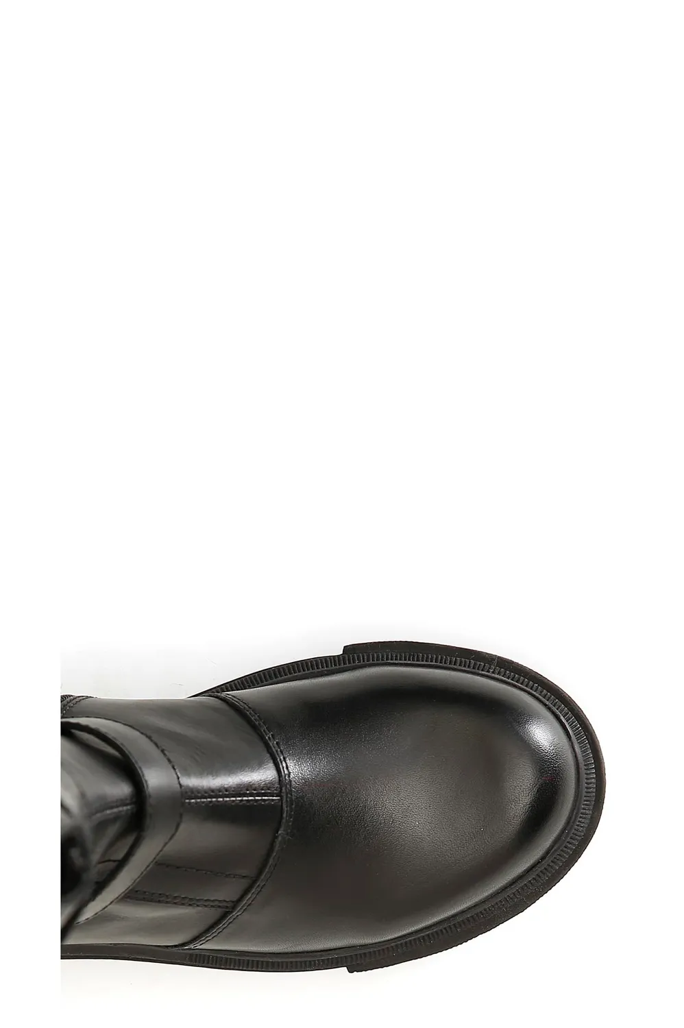 CafèNoir stivale pelle nero fibbie suola extralight