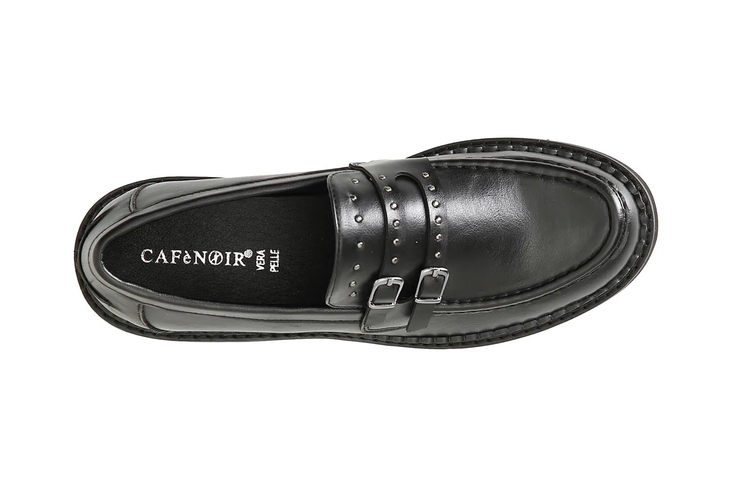 CafèNoir C1EA9001 Mocassino Doppia Fibbia Borchiette
