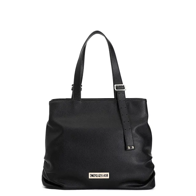 CafèNoir Shopping Donna Ecopelle Nera Morbida Fibbia