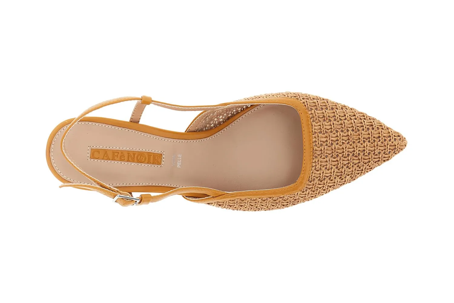 CafèNoir Décolleté Slingback Rafia Tacco 6 cm Donna