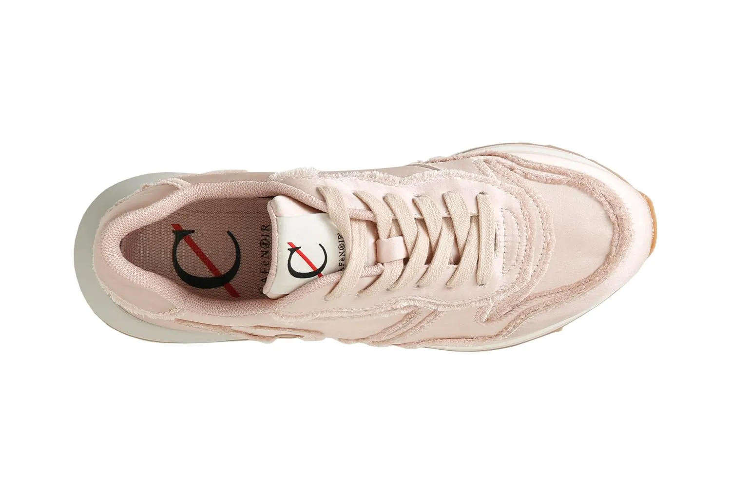 CafèNoir Sneakers Donna Tessuto Champagne Sfrangiata