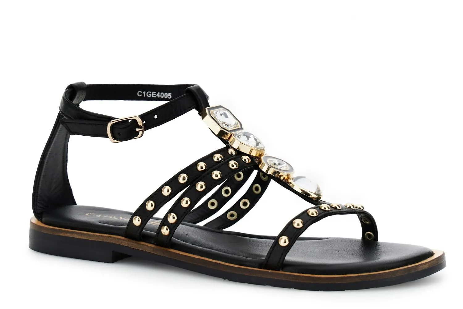 CafèNoir Sandali a T Donna Nappa Neri Accessorio 39