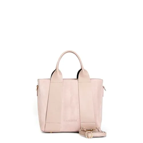 CafèNoir Borsa a Mano Camoscio Nude Pelle