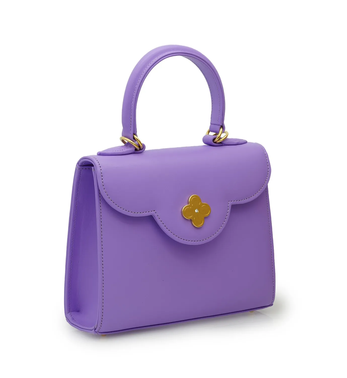 Cardinal Milano First Lady Small borsa pelle malva liscia